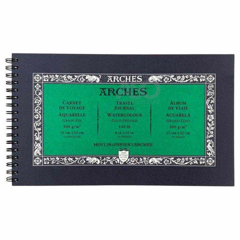 ARCHES PADS ARCHES Cold Pressed Arches Watercolour Pad 300gsm Travel Journal (15x25cm)