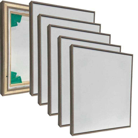 Grove Taupe 5 Pack Float Frames with Artist Custom Canvas