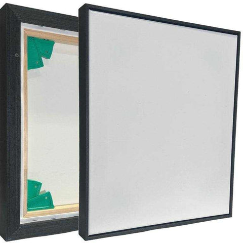 Float Frame Grove Black + Artist Custom Canvas