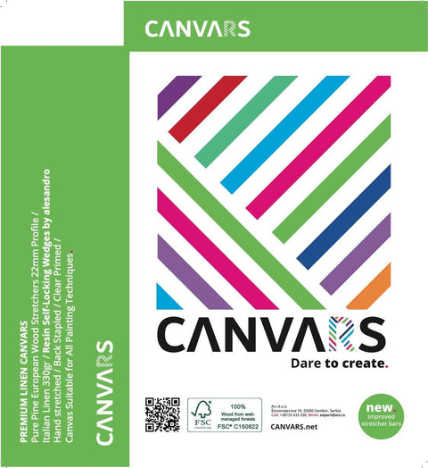 CANVARS CANVAR NEW Canvars Italian LINEN 22mm Depth