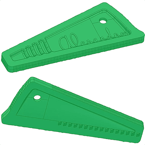 Green resin self-locking wedges for tightening and securing artist canvas stretchers