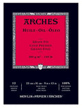 ARCHES PADS ARCHES 230x310mm (Cold Press) 12 Sheets Arches Oil Paper Pads