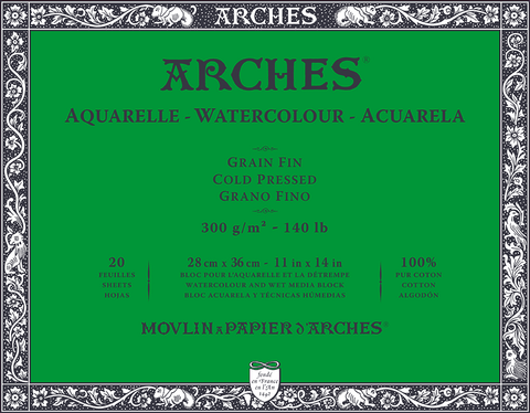 ARCHES BLOCKS ARCHES Coldpress / 28x36cm Arches Watercolour Blocks 300gsm