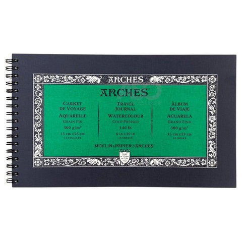 ARCHES PADS ARCHES Cold Pressed Arches Watercolour Pad 300gsm Travel Journal (15x25cm)